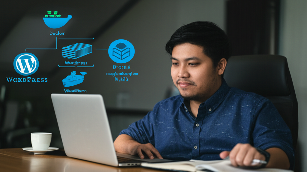 Cerita Raka dan Perjalanan Instalasi WordPress dengan Docker di Komputernya